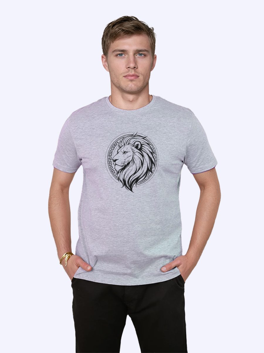 Lion T-Shirt For Men - Half Sleeve - Image 2