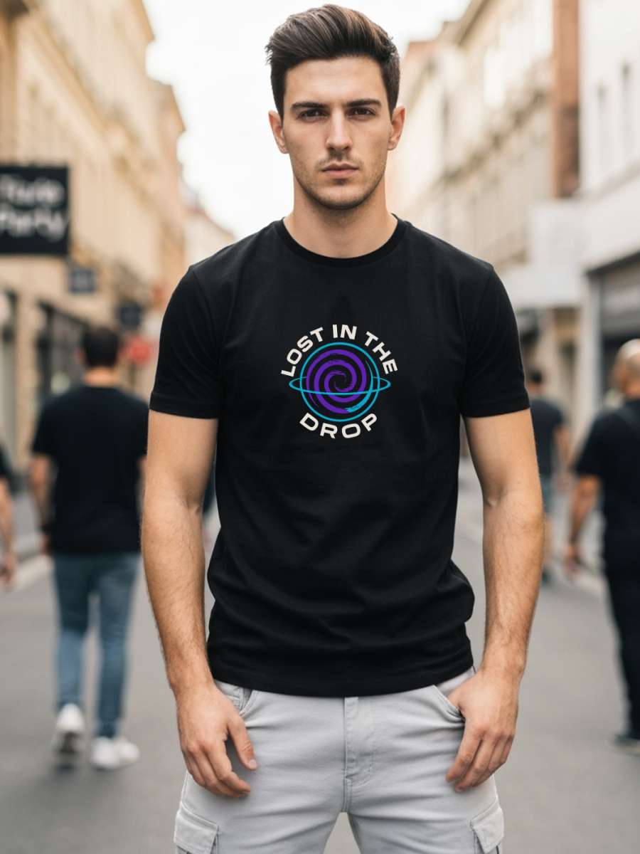 Lost In The Drop T-Shirt For Men - Half Sleeve