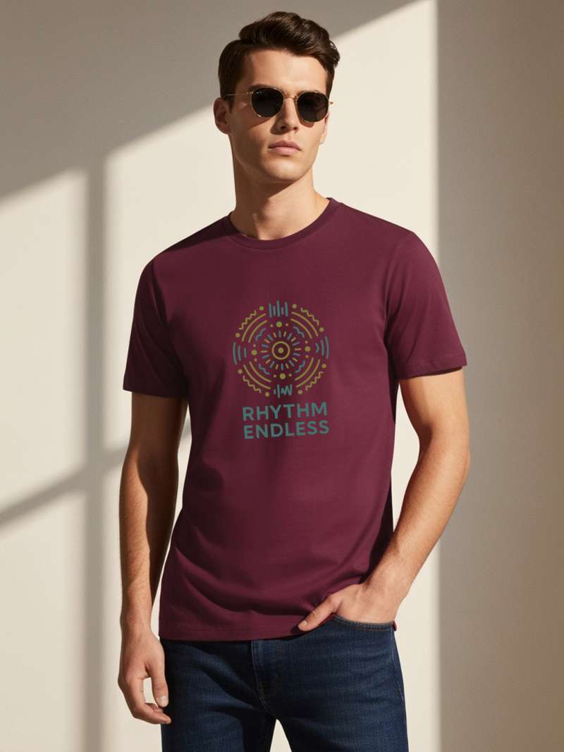 Rhythm Endless T-Shirt For Men - Half Sleeve