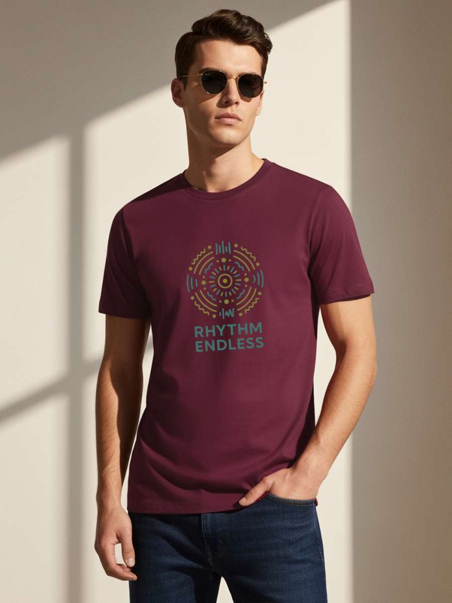 Rhythm Endless T-Shirt For Men - Half Sleeve