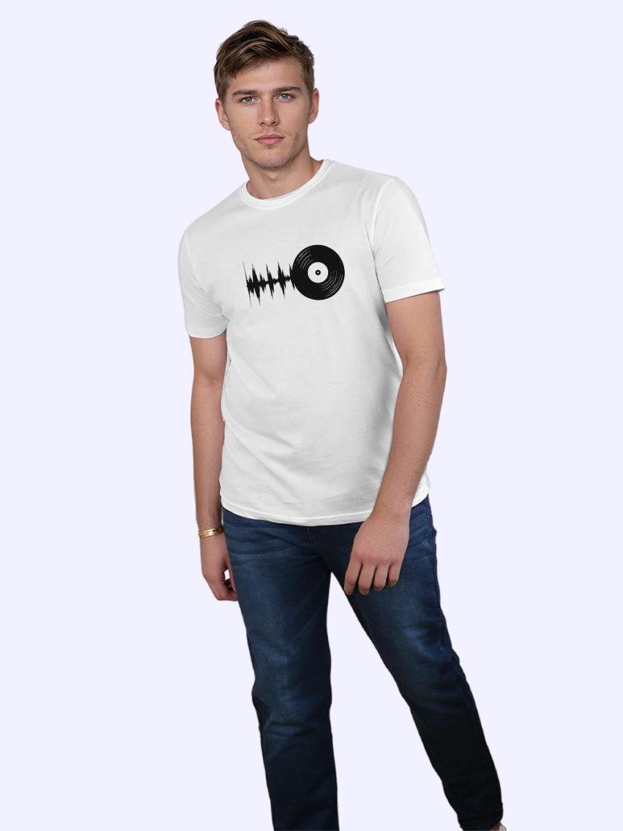 Vinyl Graphic T-Shirt For Men - Half Sleeve - Image 4