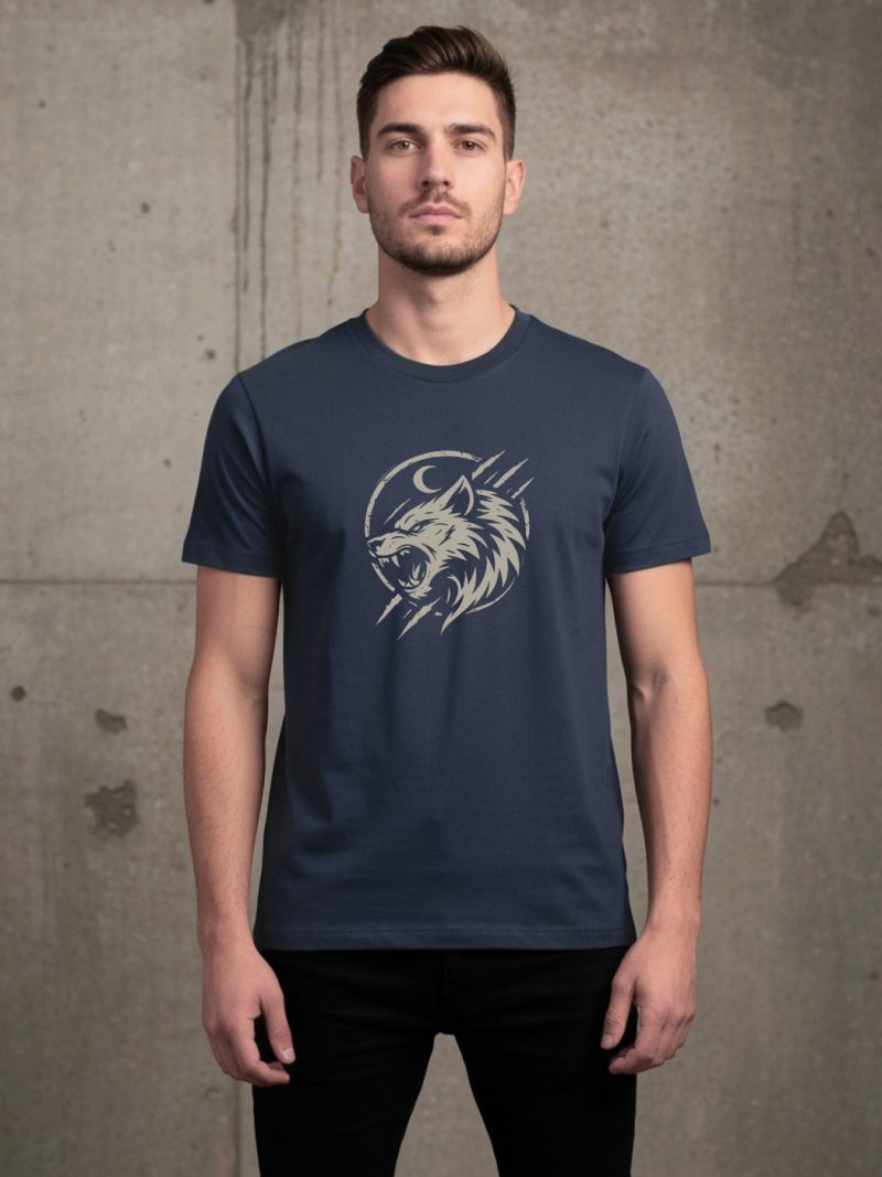 Wolf T-Shirt For Men - Half Sleeve