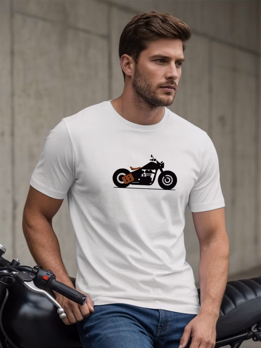 Bike T-Shirt For Men - Half Sleeve