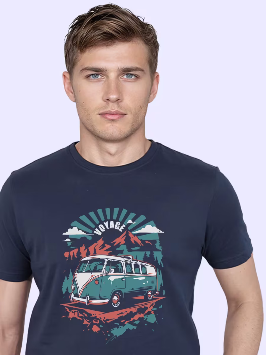 Voyage T-Shirt For Men - Half Sleeve - Image 2