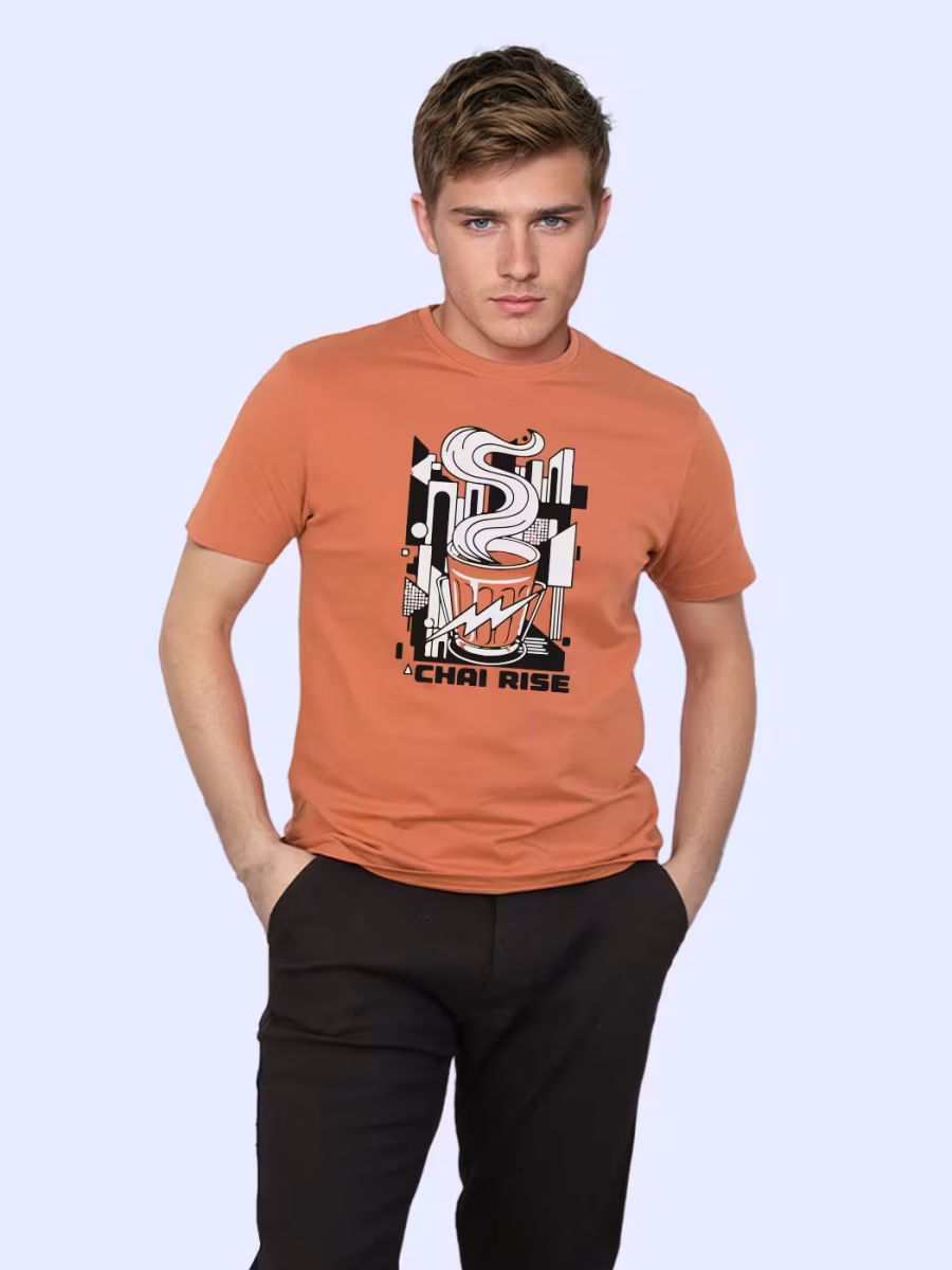 Chai Rise T-Shirt For Men - Half Sleeve - Image 3