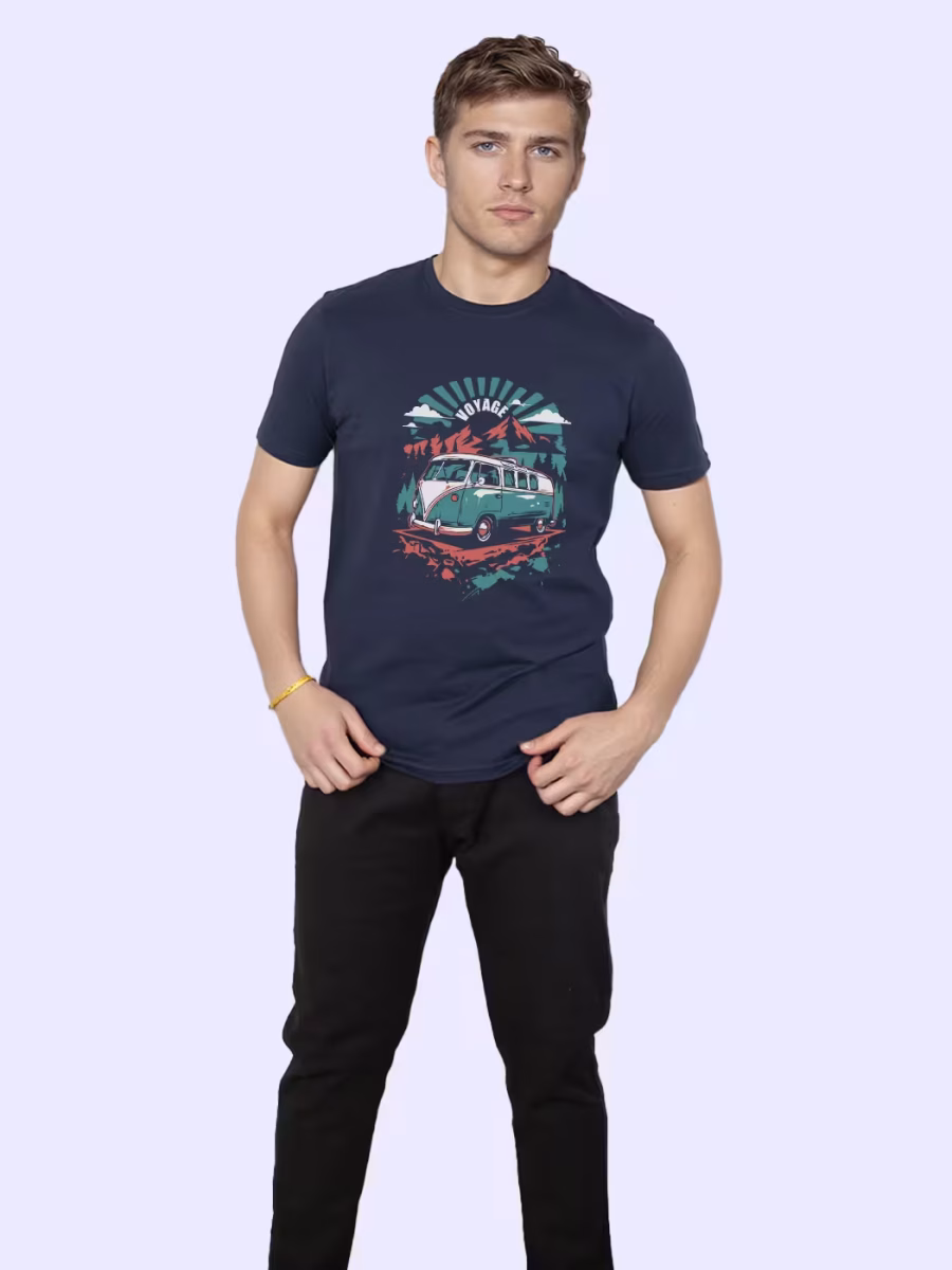 Voyage T-Shirt For Men - Half Sleeve - Image 4