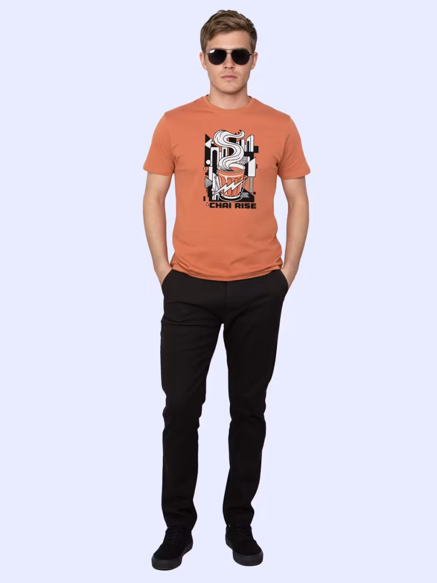 Chai Rise T-Shirt For Men - Half Sleeve - Image 4