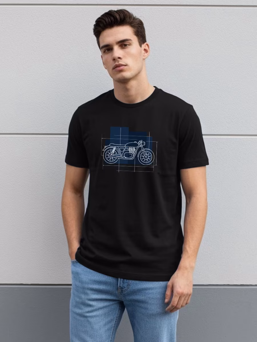 Bike T-Shirt For Men - Half Sleeve