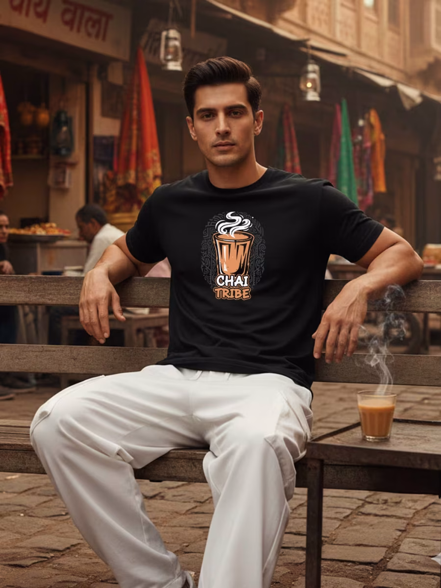 Chai Tribe T-Shirt For Men - Half Sleeve