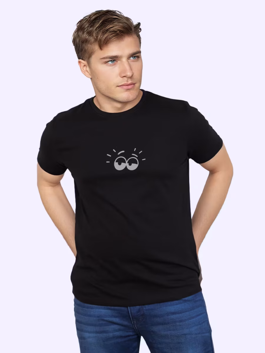 Funny Eye T-Shirt For Men - Half Sleeve