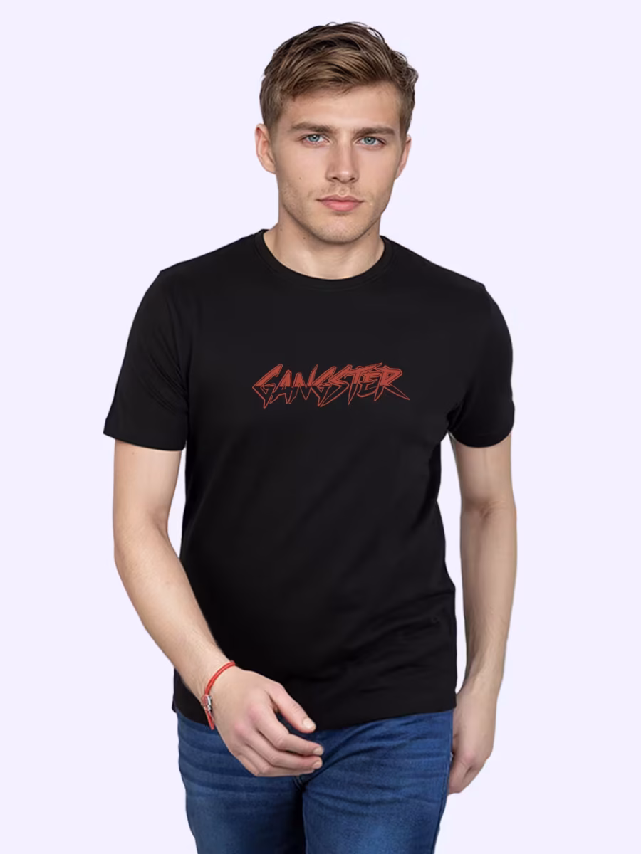 Gangster T-Shirt For Men - Half Sleeve