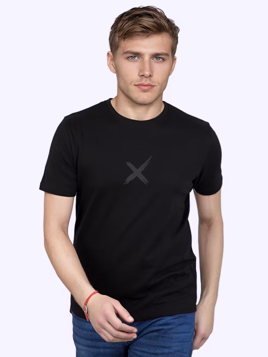 X Cross T-Shirt For Men - Half Sleeve