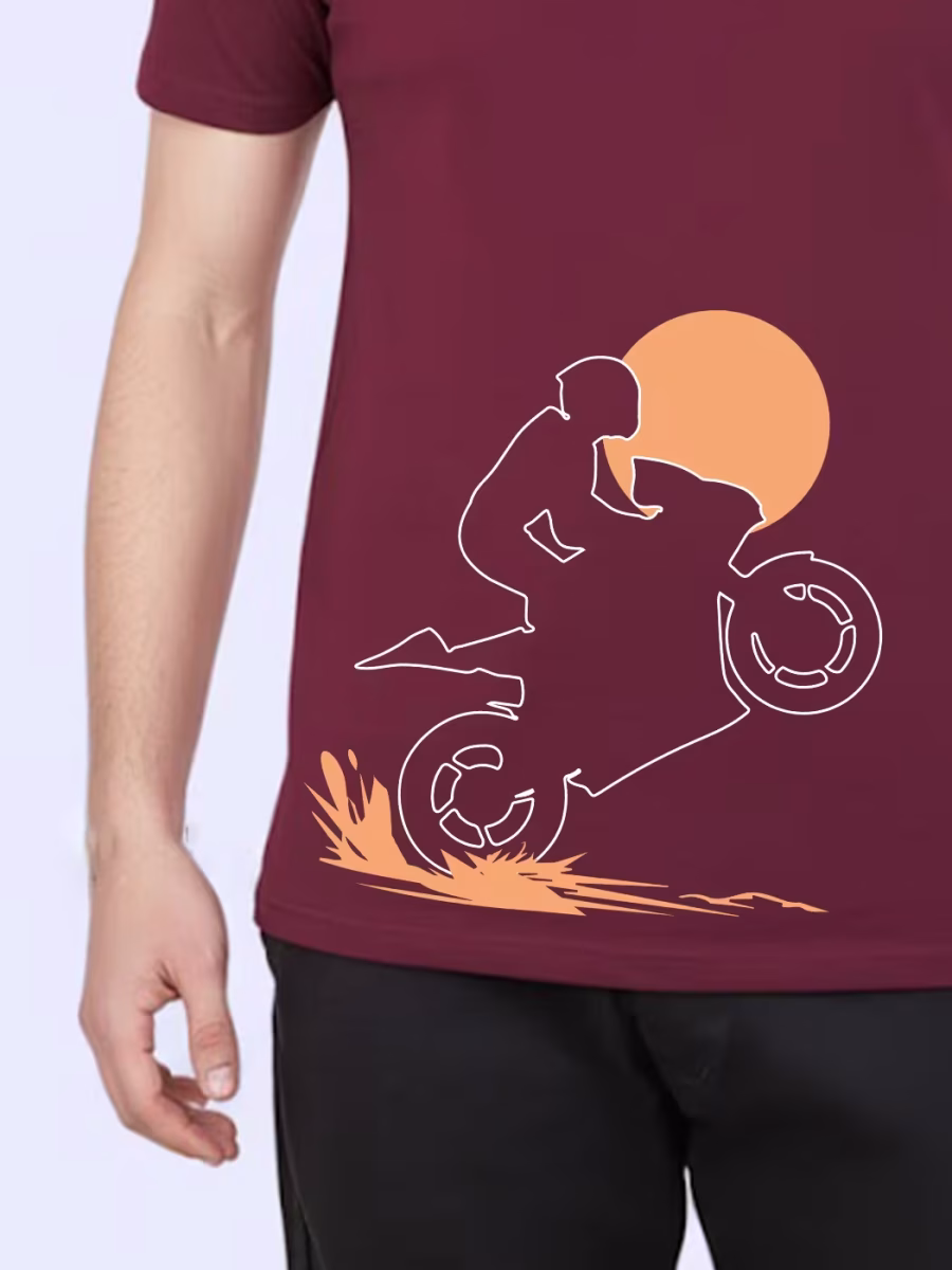 Ride T-Shirt For Men - Half Sleeve - Image 2