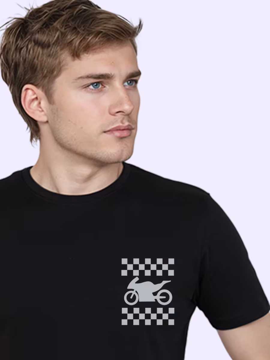 Bike Race T-Shirt For Men - Half Sleeve - Image 2
