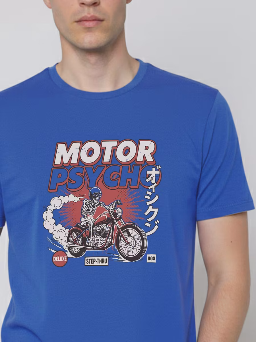 Motor Psycho T-Shirt For Men - Half Sleeve - Image 2