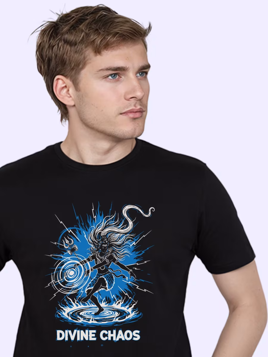 Divine Chaos T-Shirt For Men - Half Sleeve - Image 2