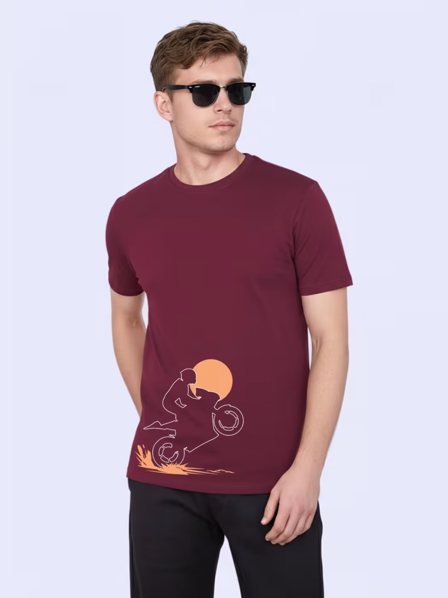 Ride T-Shirt For Men - Half Sleeve - Image 3