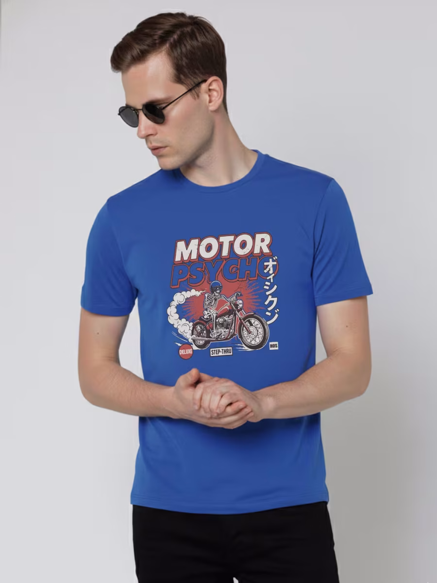 Motor Psycho T-Shirt For Men - Half Sleeve - Image 3