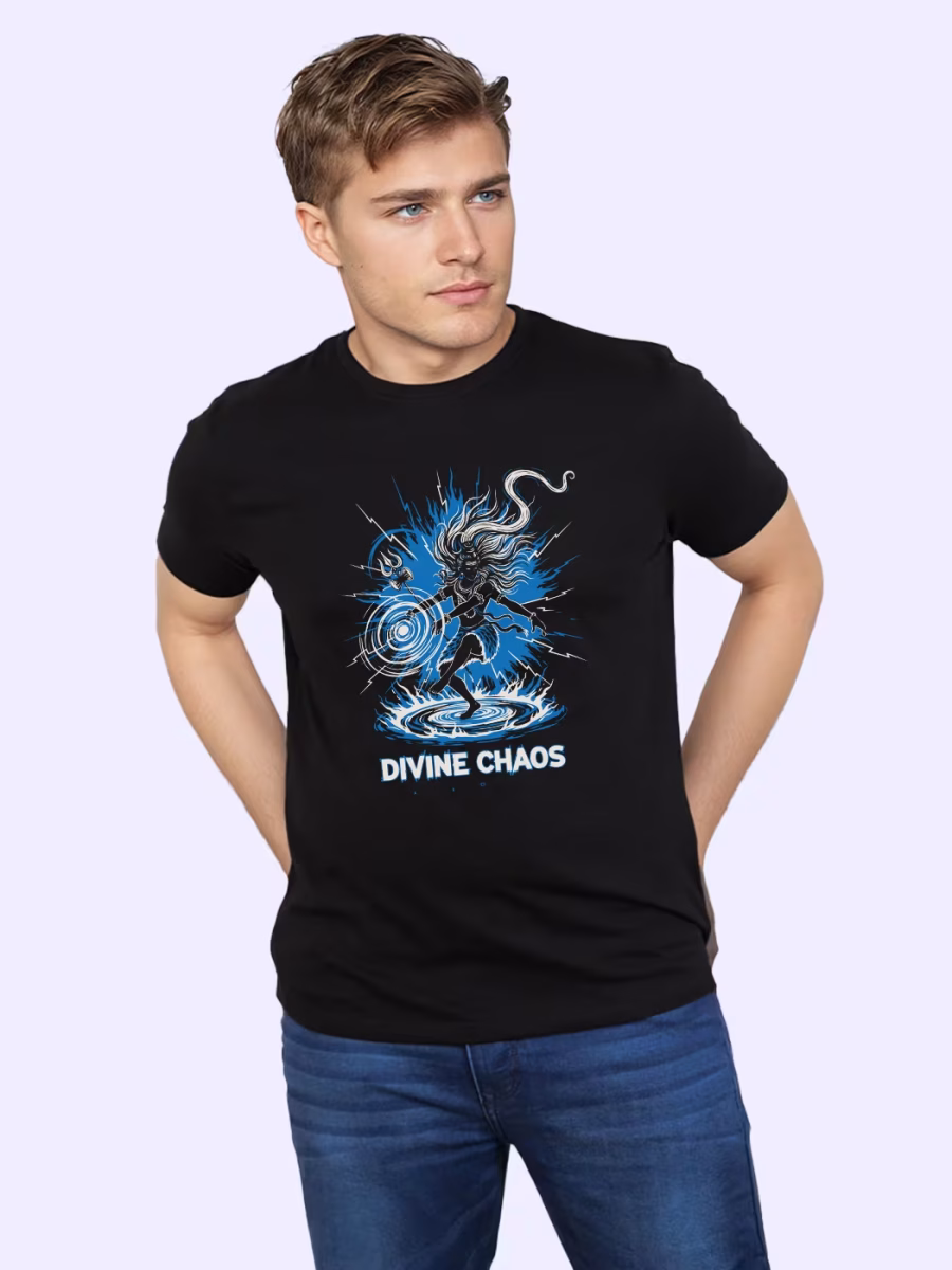 Divine Chaos T-Shirt For Men - Half Sleeve - Image 3