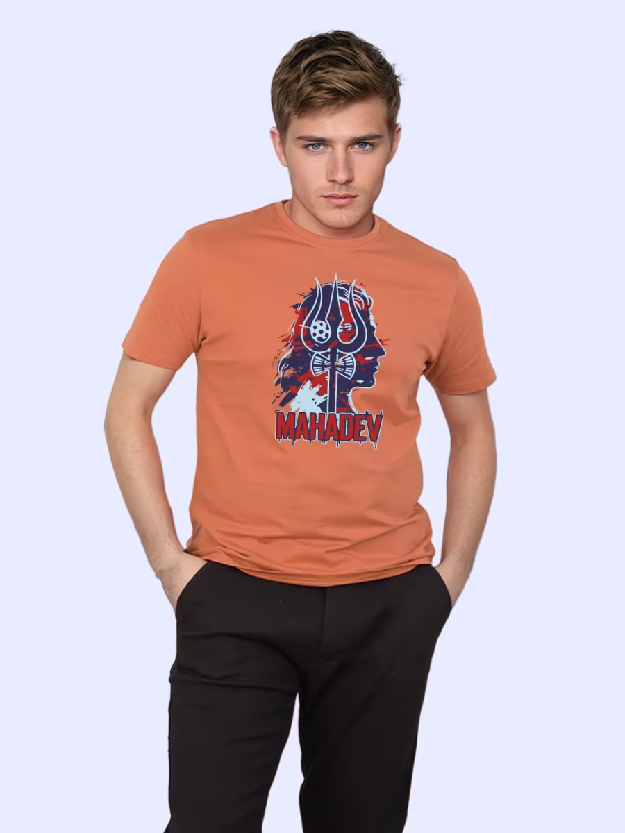 Mahadev T-Shirt For Men - Half Sleeve - Image 3