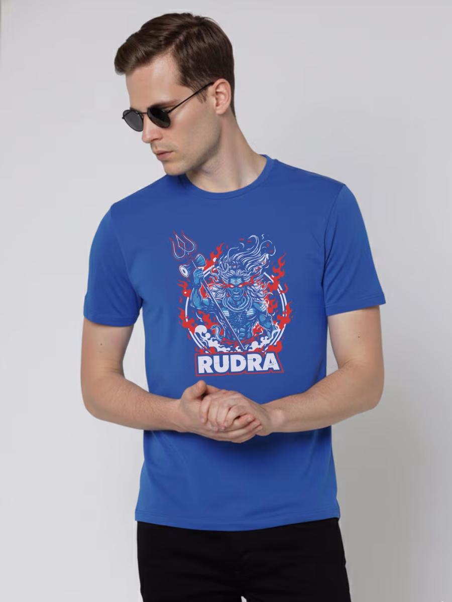 Rudra T-Shirt For Men - Half Sleeve - Image 3