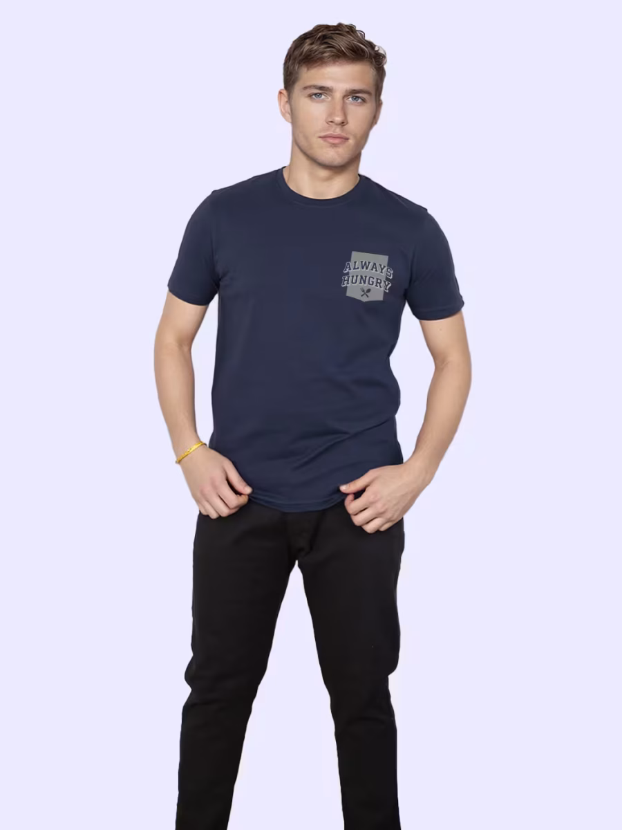 Always Hungry Pocket T-Shirt For Men - Half Sleeve - Image 3