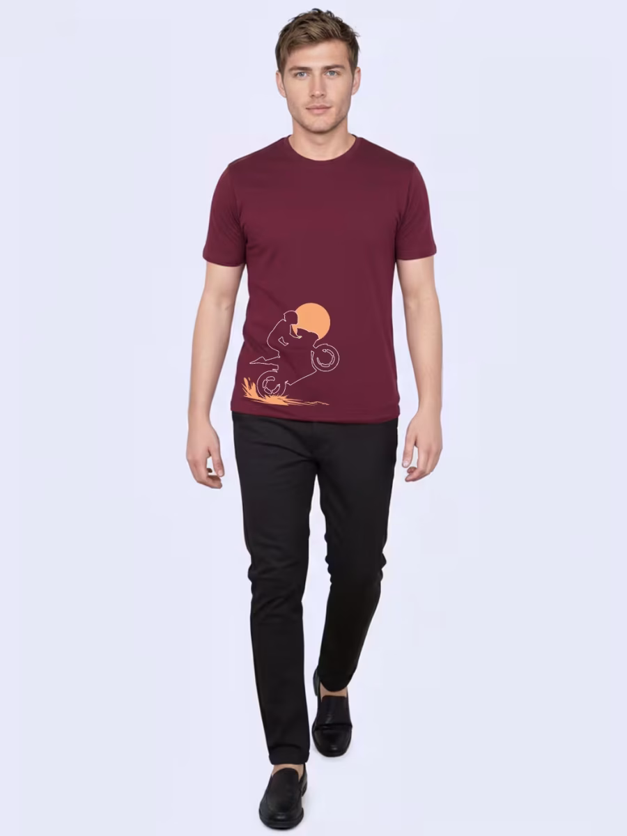 Ride T-Shirt For Men - Half Sleeve - Image 4