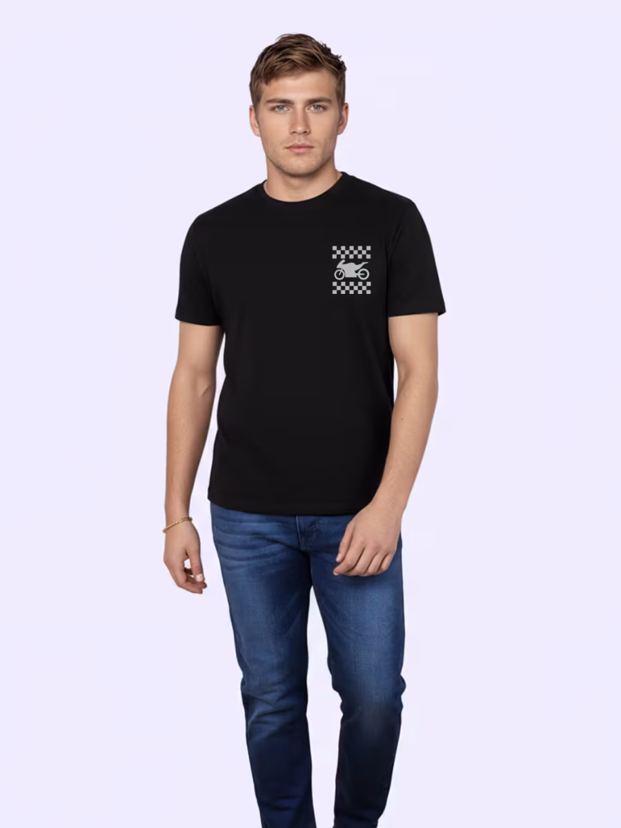 Bike Race T-Shirt For Men - Half Sleeve - Image 4