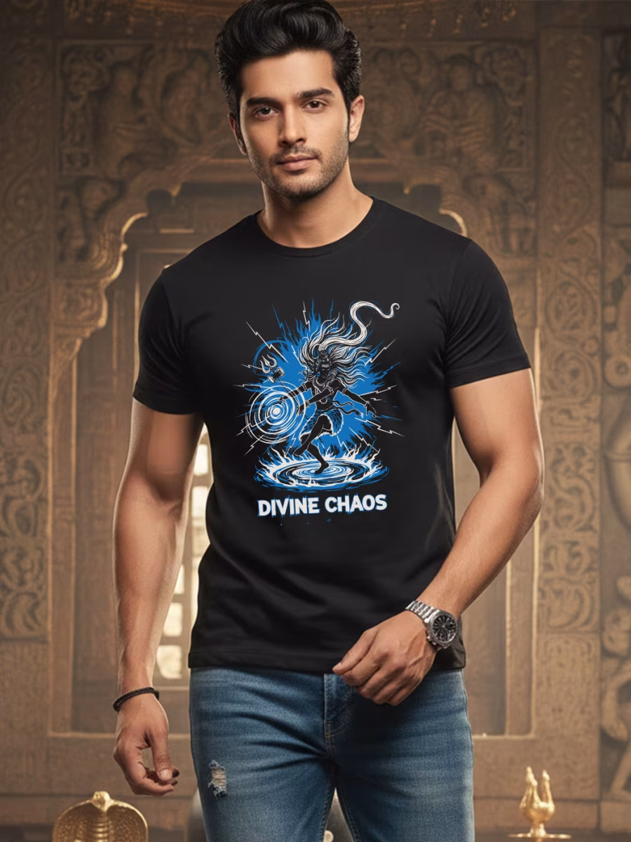 Divine Chaos T-Shirt For Men - Half Sleeve