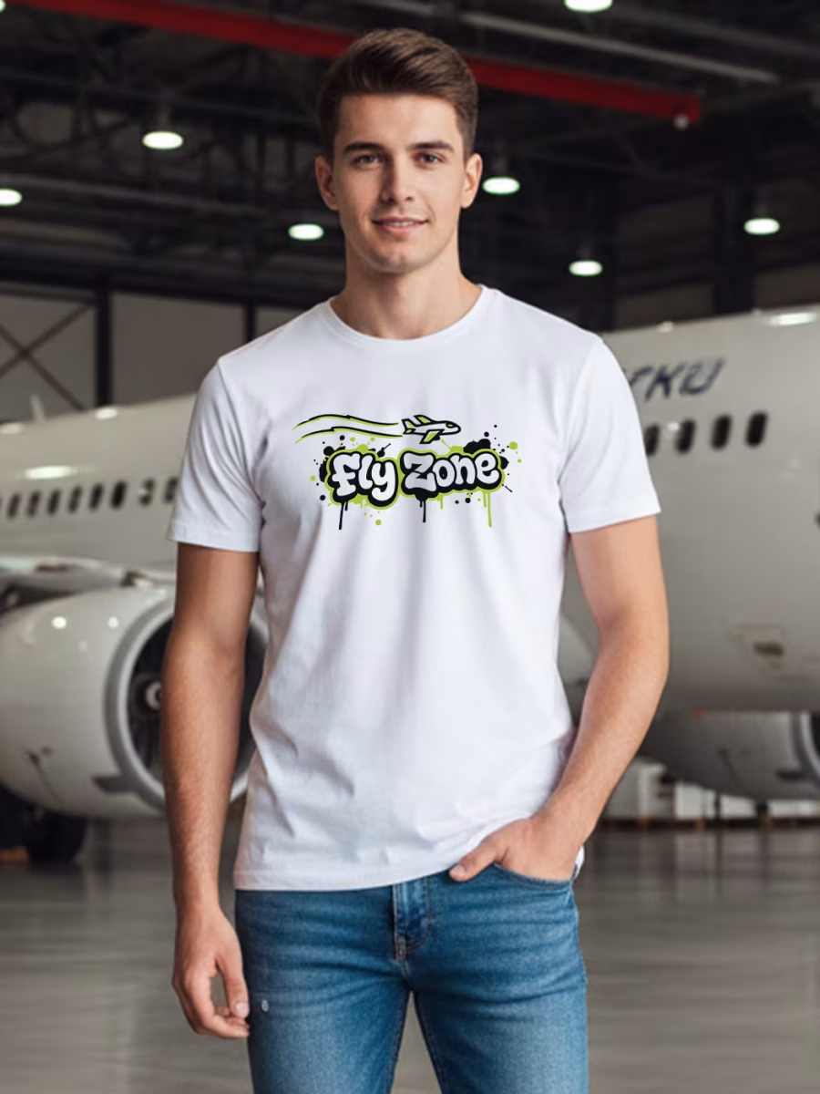 Fly Zone T-Shirt For Men - Half Sleeve