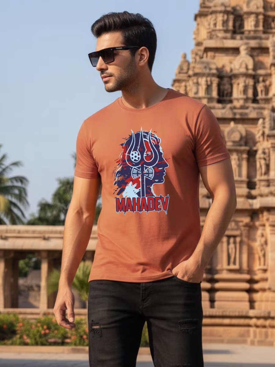 Mahadev T-Shirt For Men - Half Sleeve