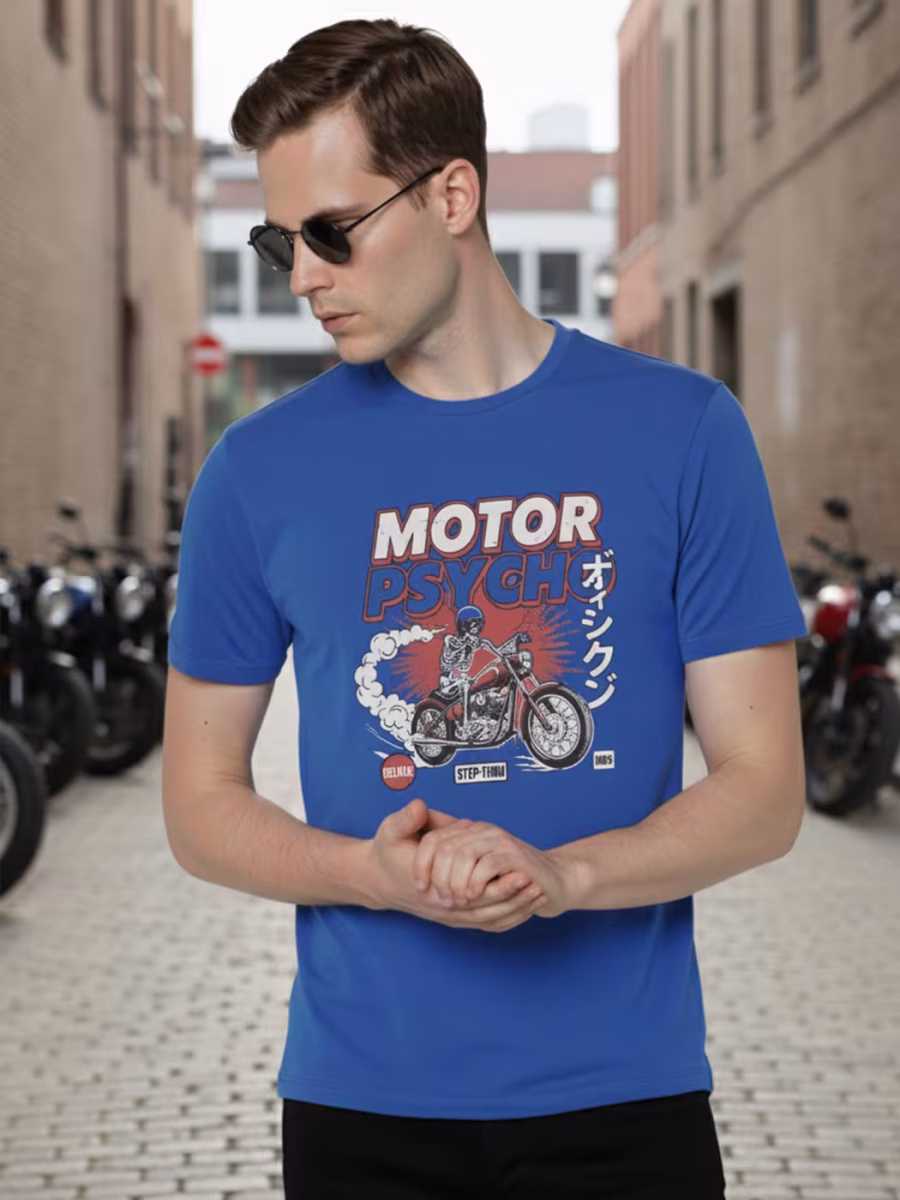 Motor Psycho T-Shirt For Men - Half Sleeve