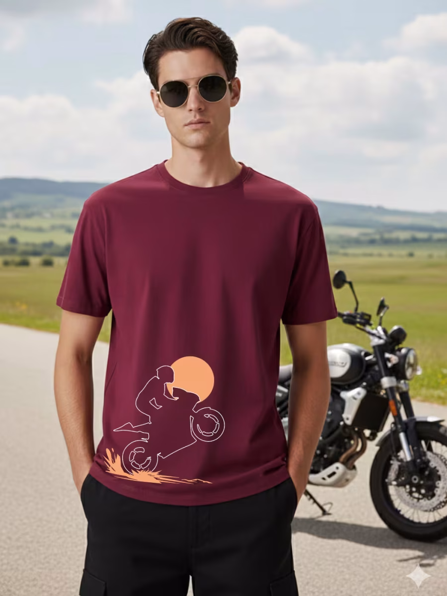 Ride T-Shirt For Men - Half Sleeve