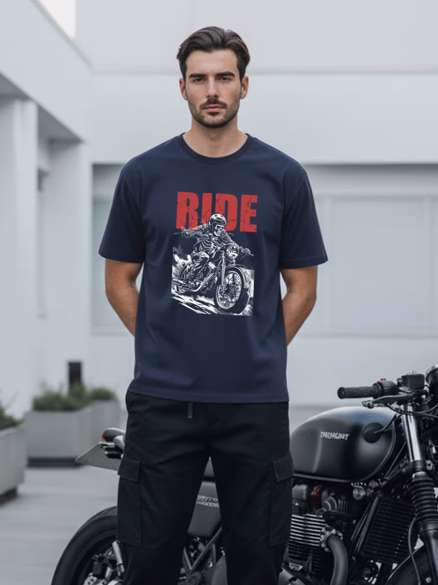 Ride Your Bike T-Shirt For Men - Half Sleeve