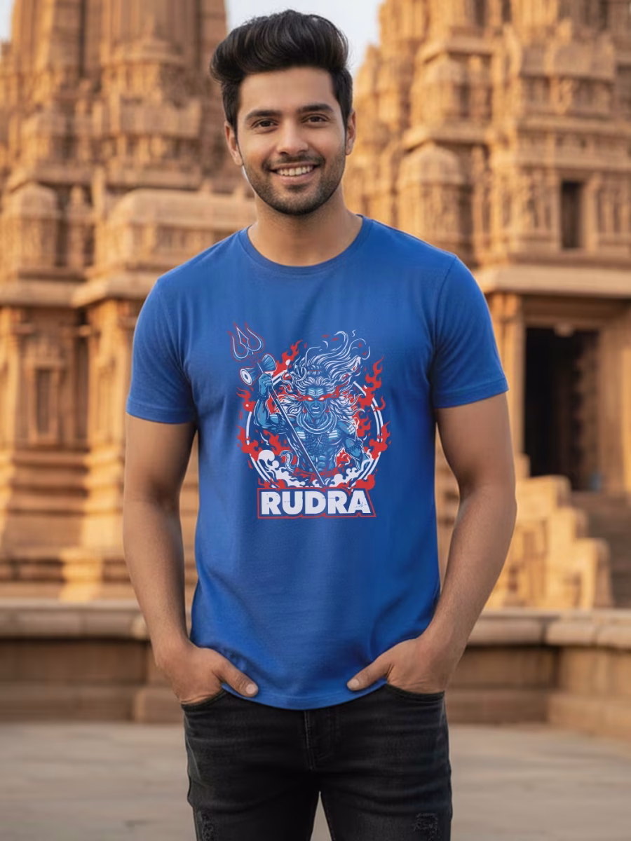 Rudra T-Shirt For Men - Half Sleeve