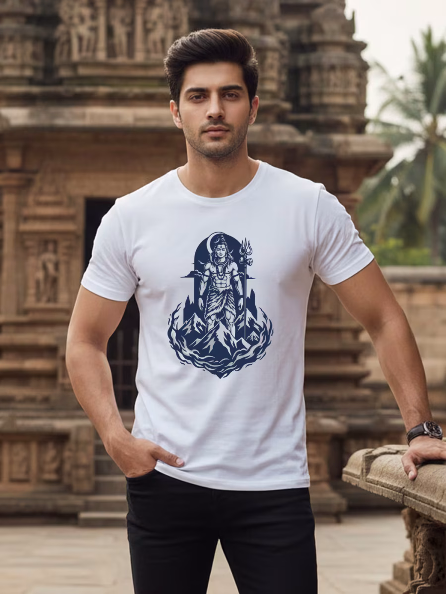 God Shiva T-Shirt For Men - Half Sleeve