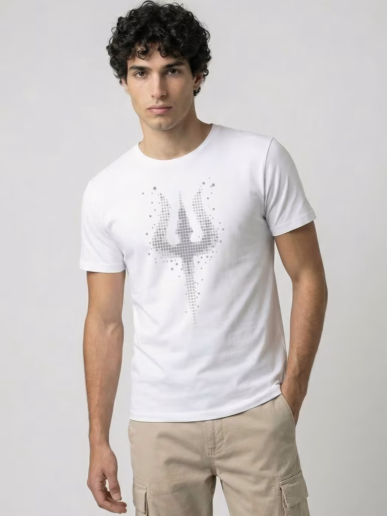 Trishul T-Shirt For Men - Half Sleeve